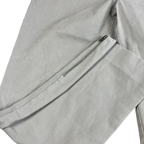 Eileen Fisher women’s grey zipper hem detail pants SZ S - Picture 2 of 8